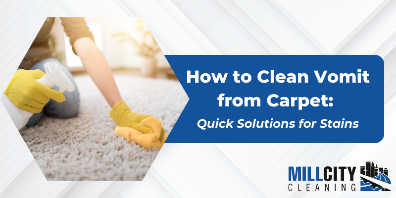 how to clean vomit from carpet